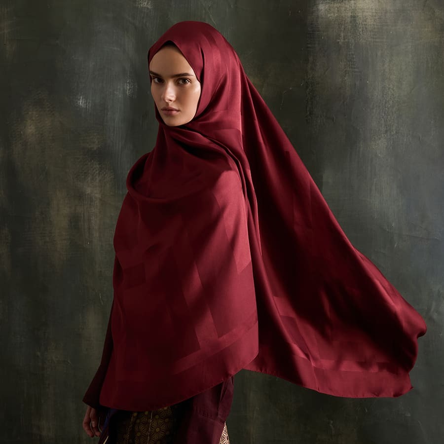 LeynabyHF - PURE SILK SERİSİ BORDO