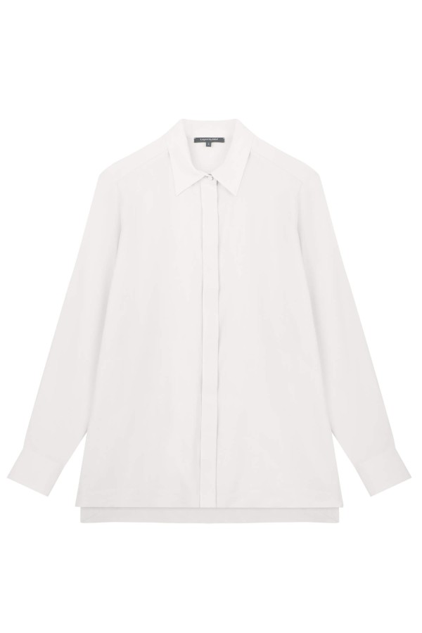 Sevilla Tunik Gömlek İpek Beyaz
