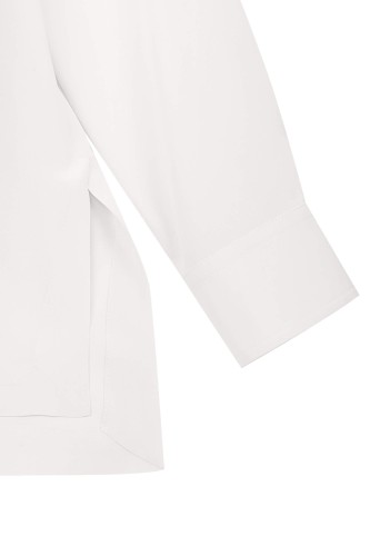 Sevilla Tunik Gömlek İpek Beyaz - Thumbnail