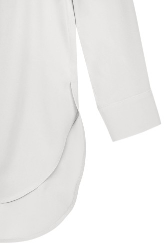 Venedik Tunik Gömlek İpek Beyaz - Thumbnail